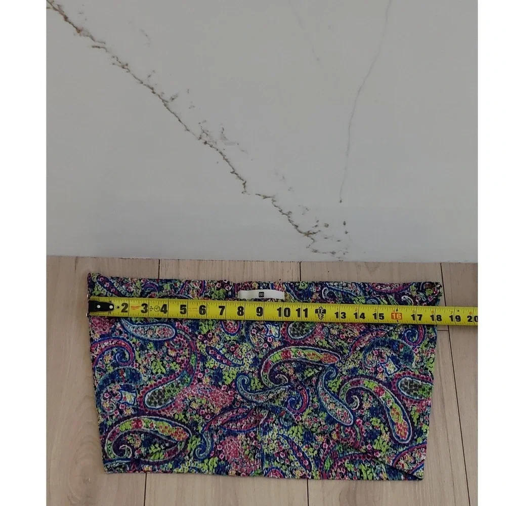 Anthropologie Madison 88 Infinity Scarf Womens Multicolor Paisley Boho Wrap